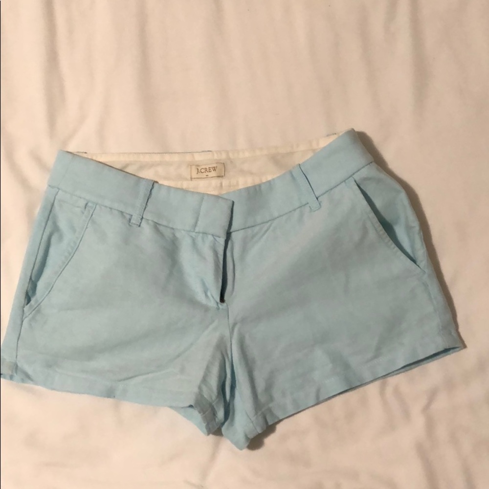 Baby Blue Chambray Shorts
